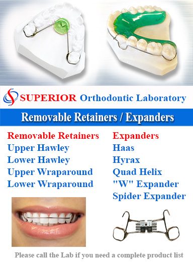 Removable Retainers & Expanders Superior Ortho Lab